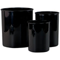 3pc Plastic Utensil Holders, Black