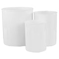 3pc Plastic Utensil Holders, White