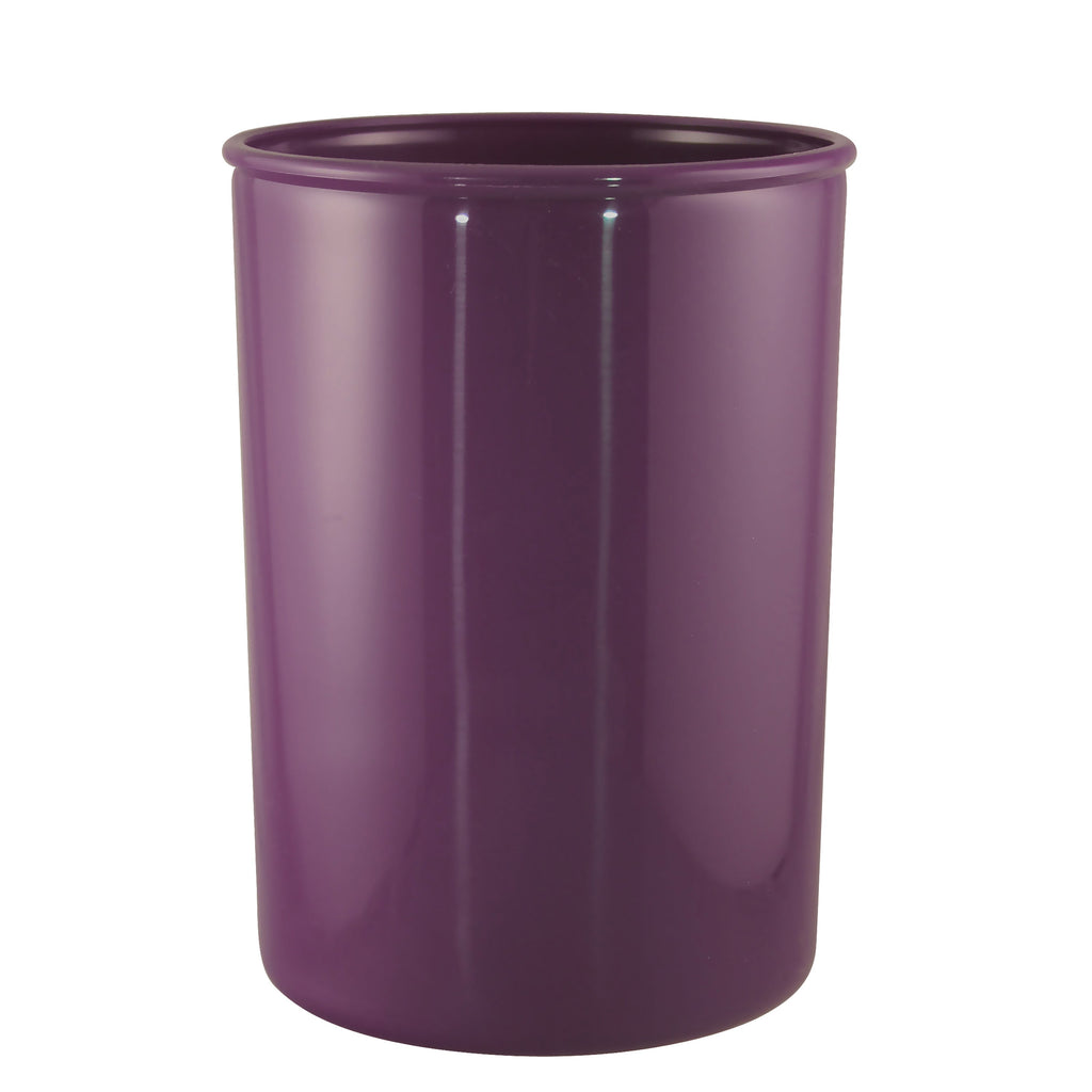 Large Plastic Utensil Holder, Plum
