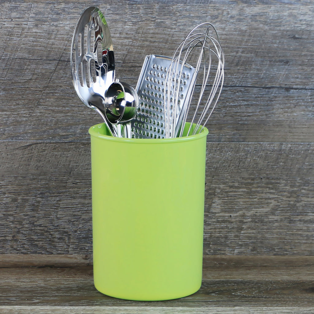 Large Plastic Utensil Holder, Lime