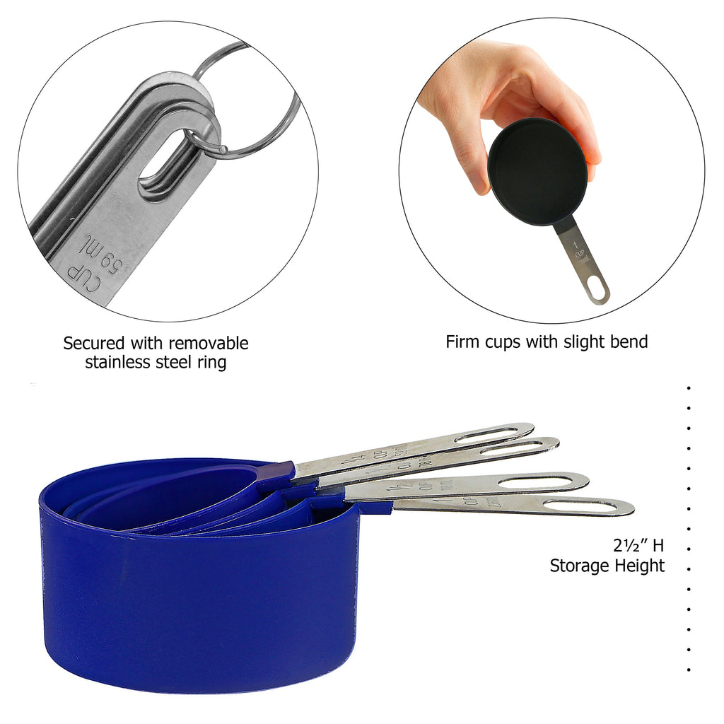 4pc Measuring Cup Set, Indigo