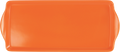 Reston Lloyd Melamine Plastic Tidbit Tray, BPA-Free, Food Safe, Multipurpose Platter  Serving Tray, Bathroom/Table Organizer,  Orange