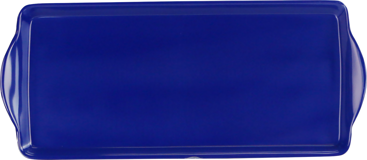 Reston Lloyd Melamine Plastic Tidbit Tray, BPA-Free, Food Safe, Multipurpose Platter  Serving Tray, Bathroom/Table Organizer,  Indigo