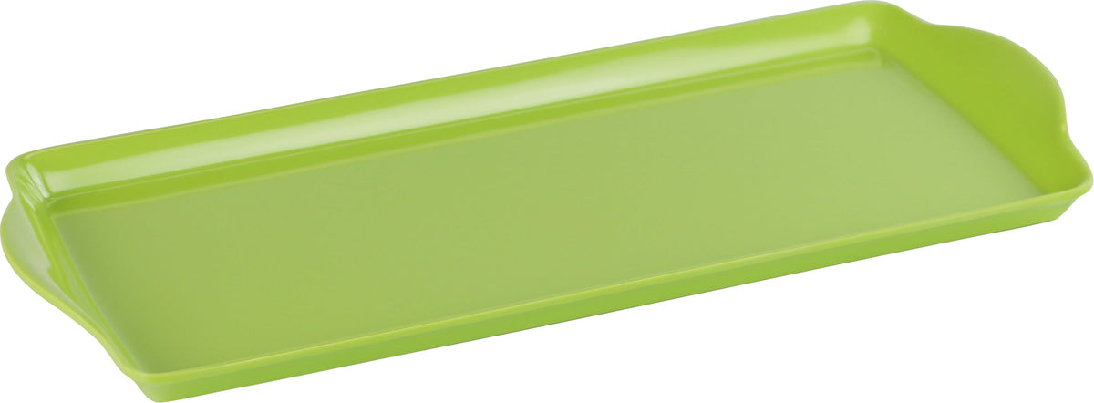 Reston Lloyd Melamine Plastic Tidbit Tray, BPA-Free, Food Safe, Multipurpose Platter  Serving Tray, Bathroom/Table Organizer,  Lime