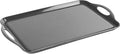 Reston Lloyd Multi-Purpose 18" Rectangle Melamine Plastic Handled Tray, Charcoal