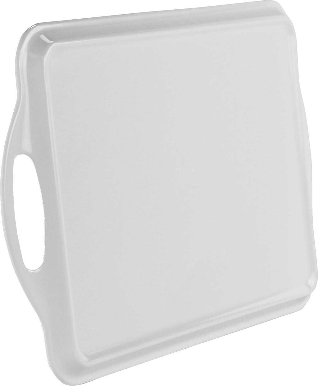 Reston Lloyd Multi-Purpose 18" Rectangle Melamine Plastic Handled Tray, White
