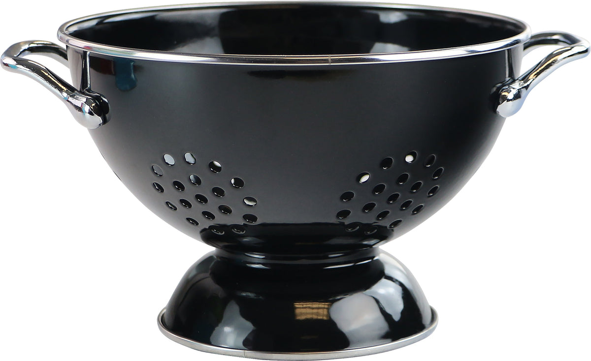 Powder Coated Colanders, Various Sizes, Black