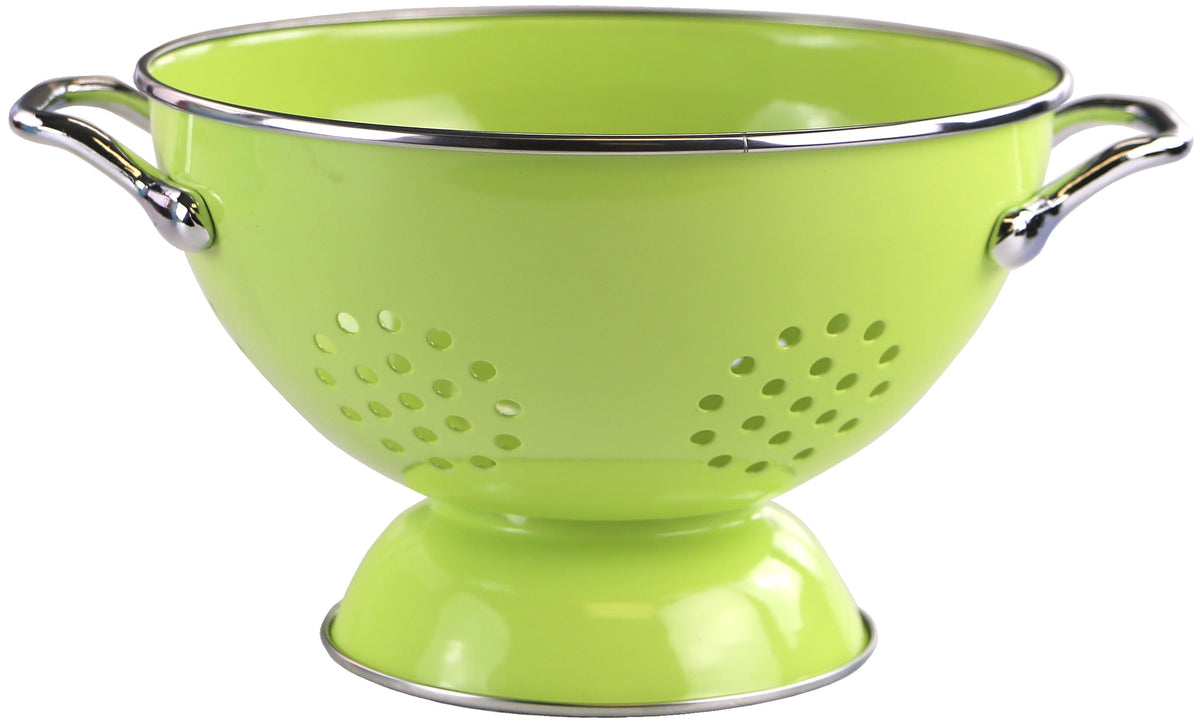 Powder Coated Colanders, Various Sizes, Lime