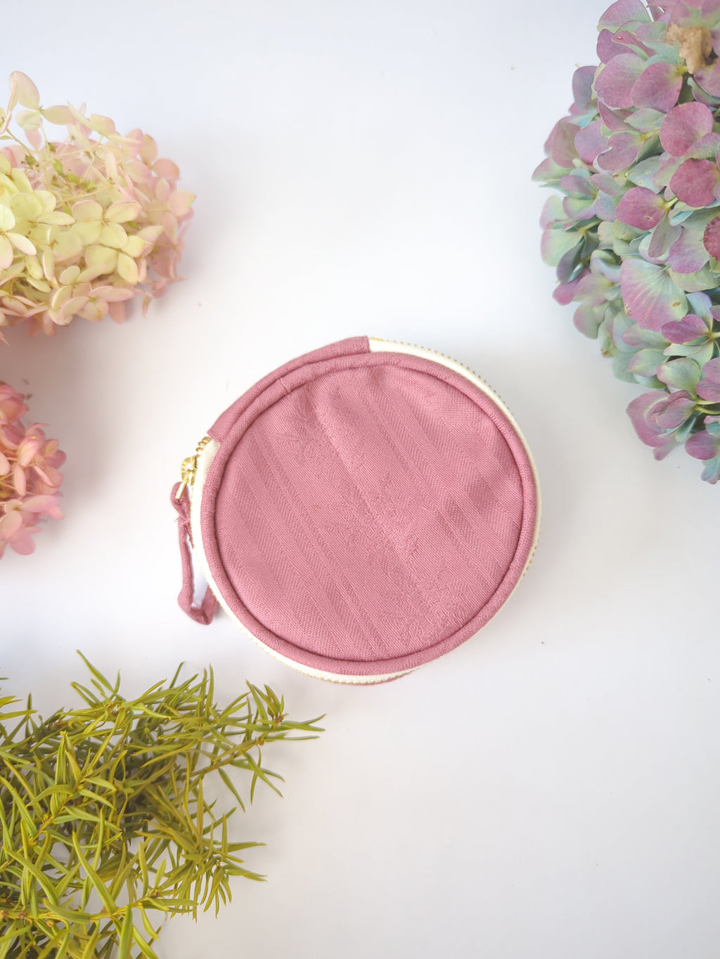 Rose Damask Jewelry Pouch