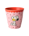 Melamine Cup with Snoopy Print - Medium - Pink - 8.45 oz -