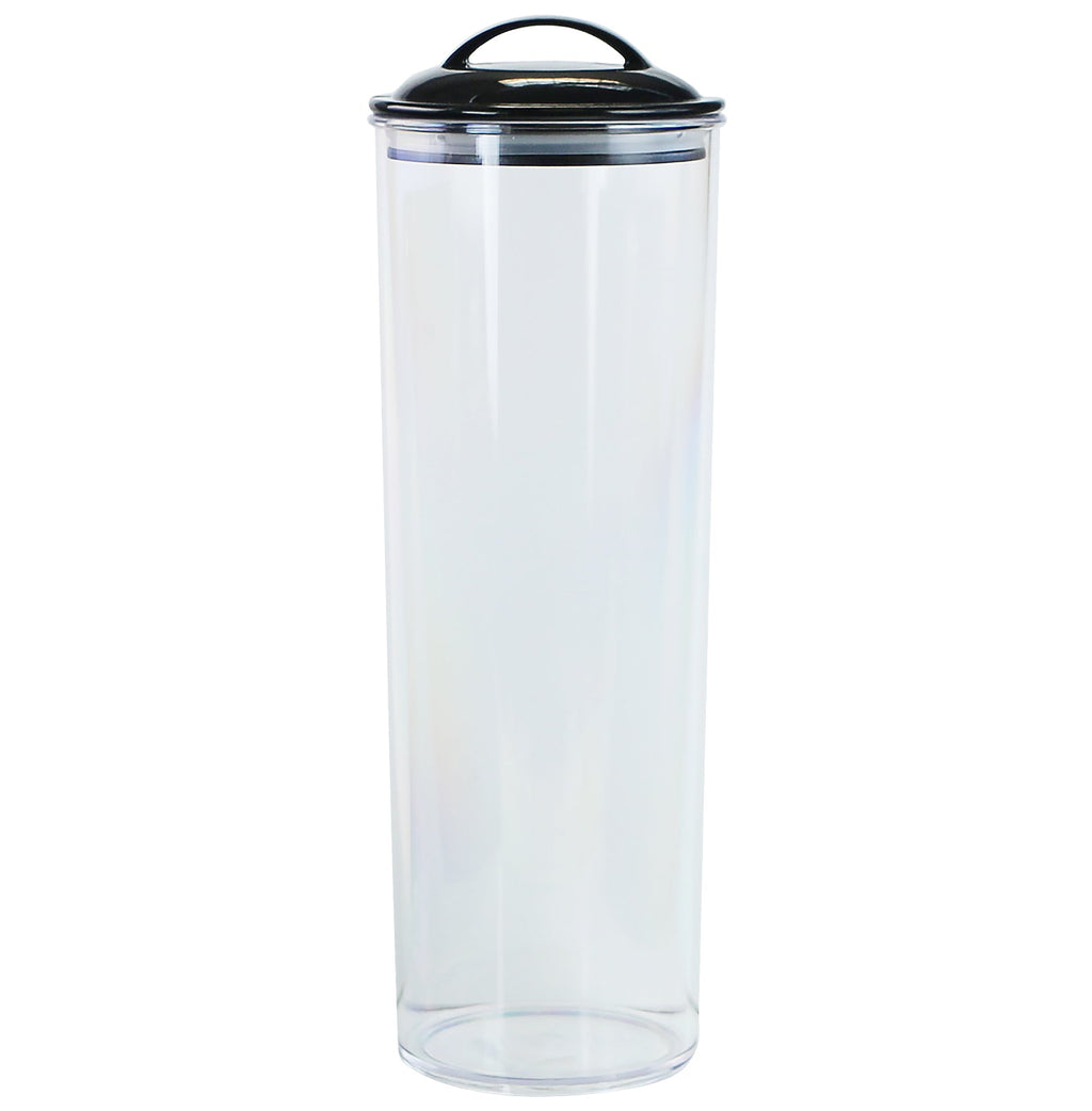 Reston Lloyd Spaghetti/Pasta Acrylic Canister with Air Tight Lid - Black