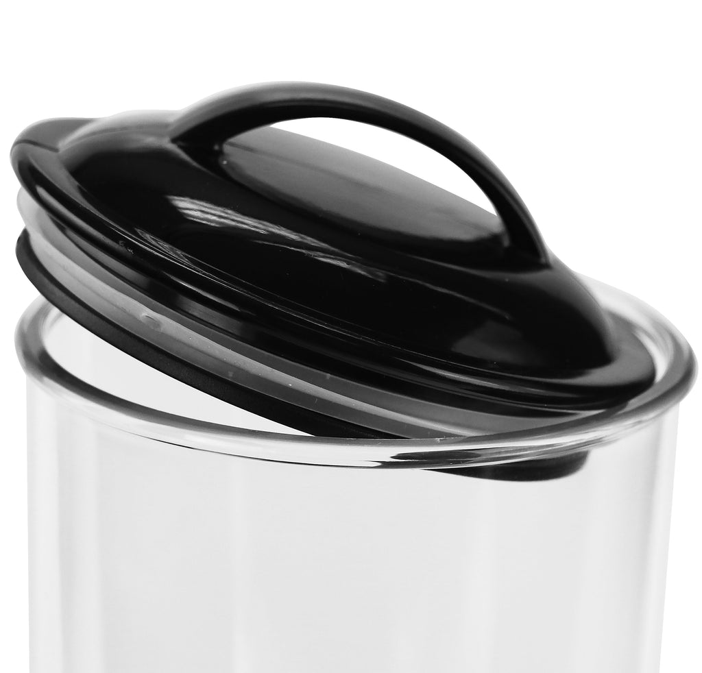 Reston Lloyd Spaghetti/Pasta Acrylic Canister with Air Tight Lid - Black