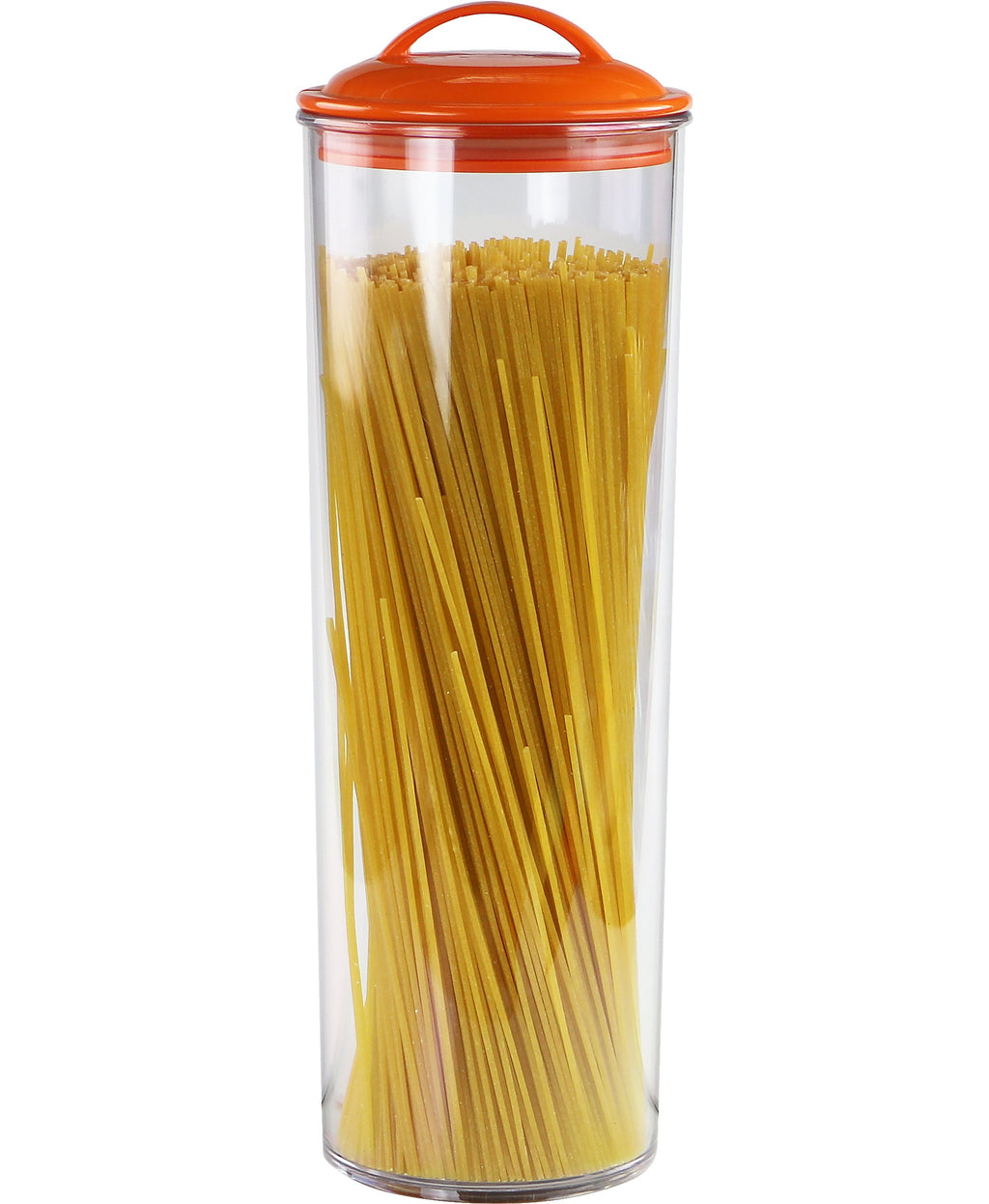 Reston Lloyd Spaghetti/Pasta Acrylic Canister with Air Tight Lid - Orange