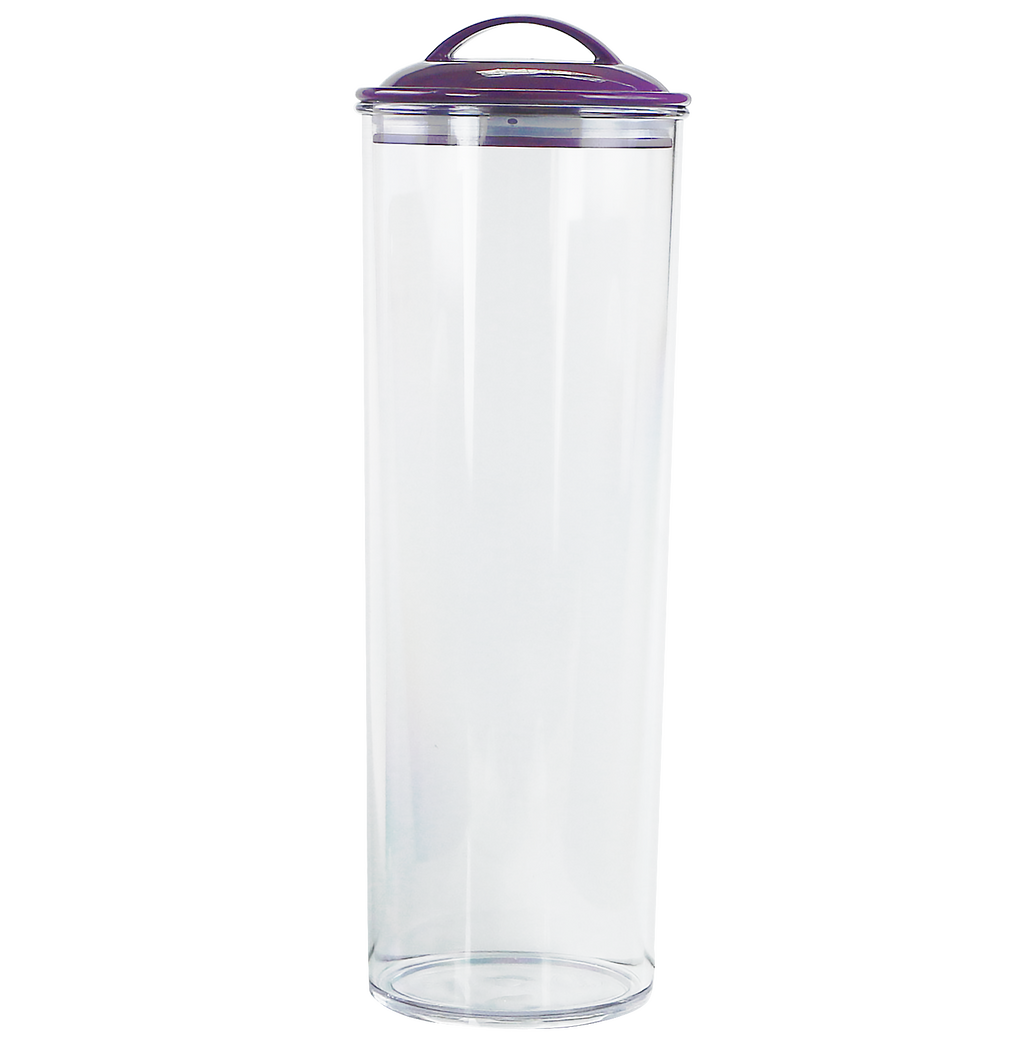 Reston Lloyd Spaghetti/Pasta Acrylic Canister with Air Tight Lid - Plum