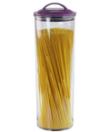 Reston Lloyd Spaghetti/Pasta Acrylic Canister with Air Tight Lid - Plum