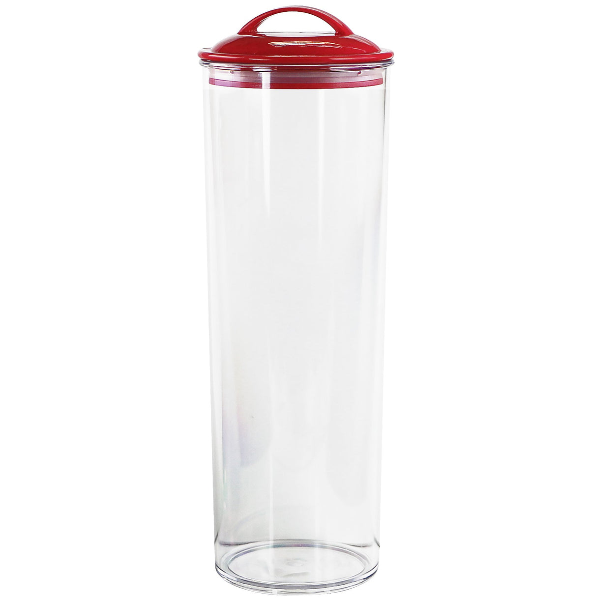 Reston Lloyd Spaghetti/Pasta Acrylic Canister with Air Tight Lid - Red