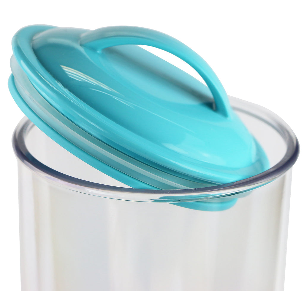 Reston Lloyd Spaghetti/Pasta Acrylic Canister with Air Tight Lid - Turquoise