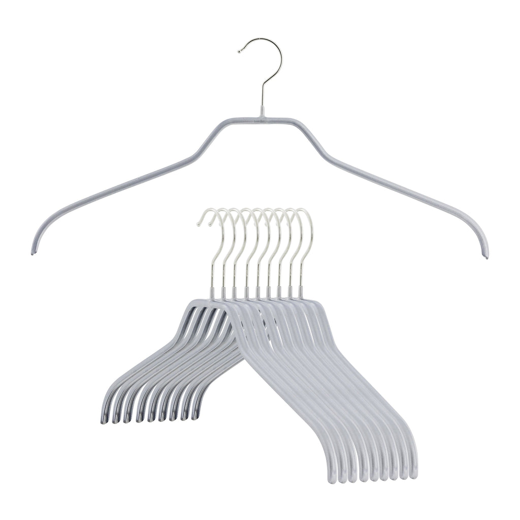 Silhouette, 36-F, Narrow Hanger, Silver