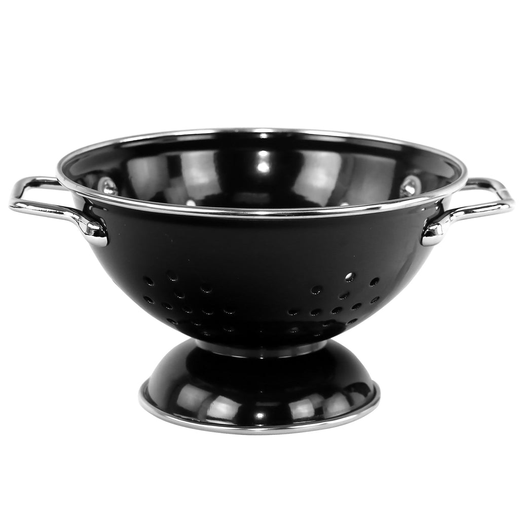 Powder Coated Colanders, Various Sizes, Black