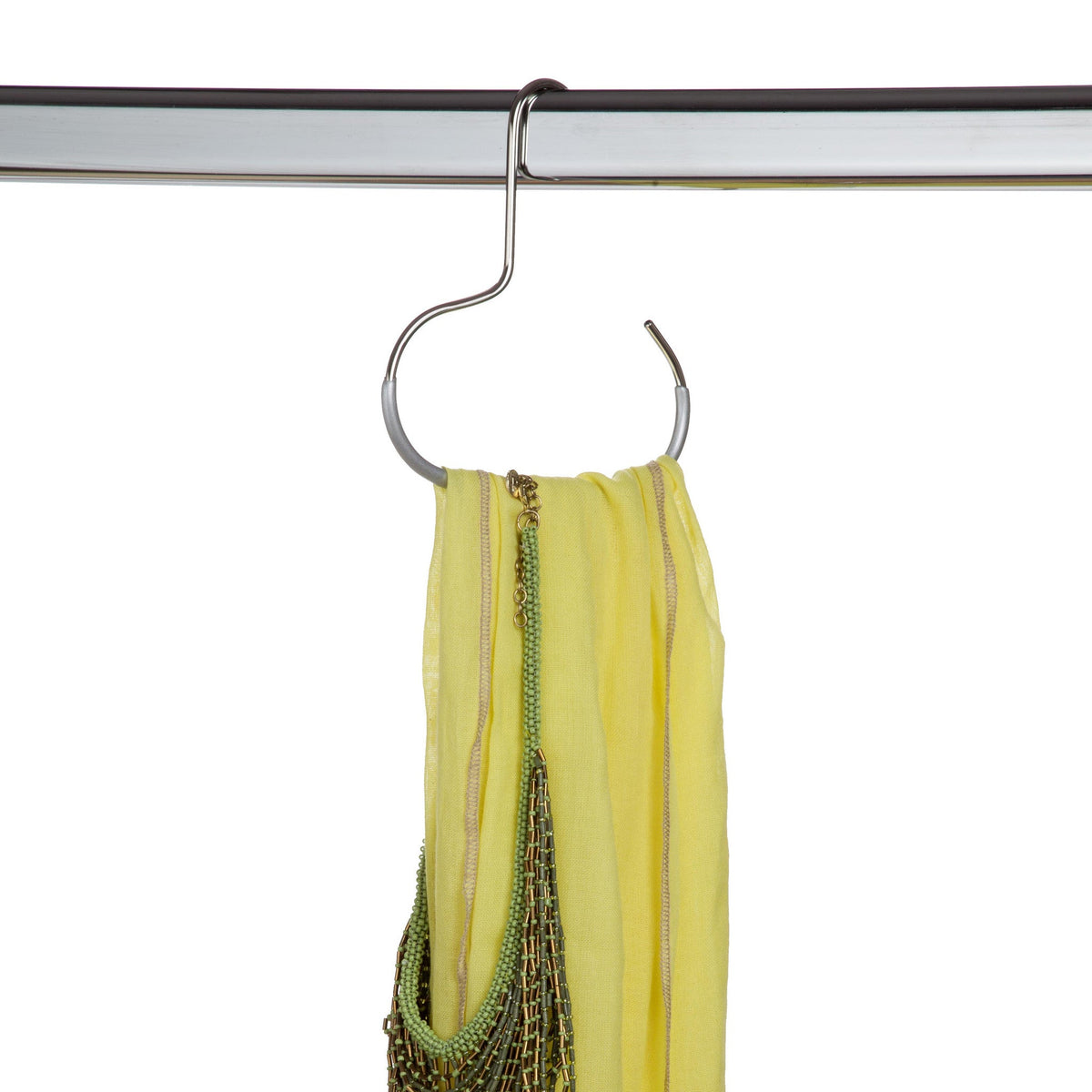Semi Round Scarf Hook, G-1, Silver
