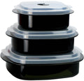 Microwave Cookware & Storage Set, Black