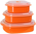 6pc Microwave Cookware & Storage Set, Orange