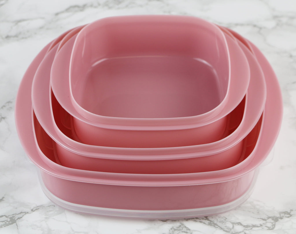 6pcMicrowave Cookware & Storage Set, PInk