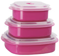 6pc Microwave Cookware & Storage Set, Magenta