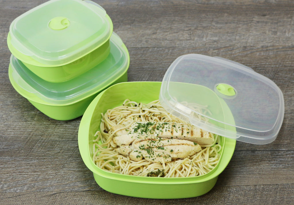 6pc Microwave Cookware & Storage Set, Lime