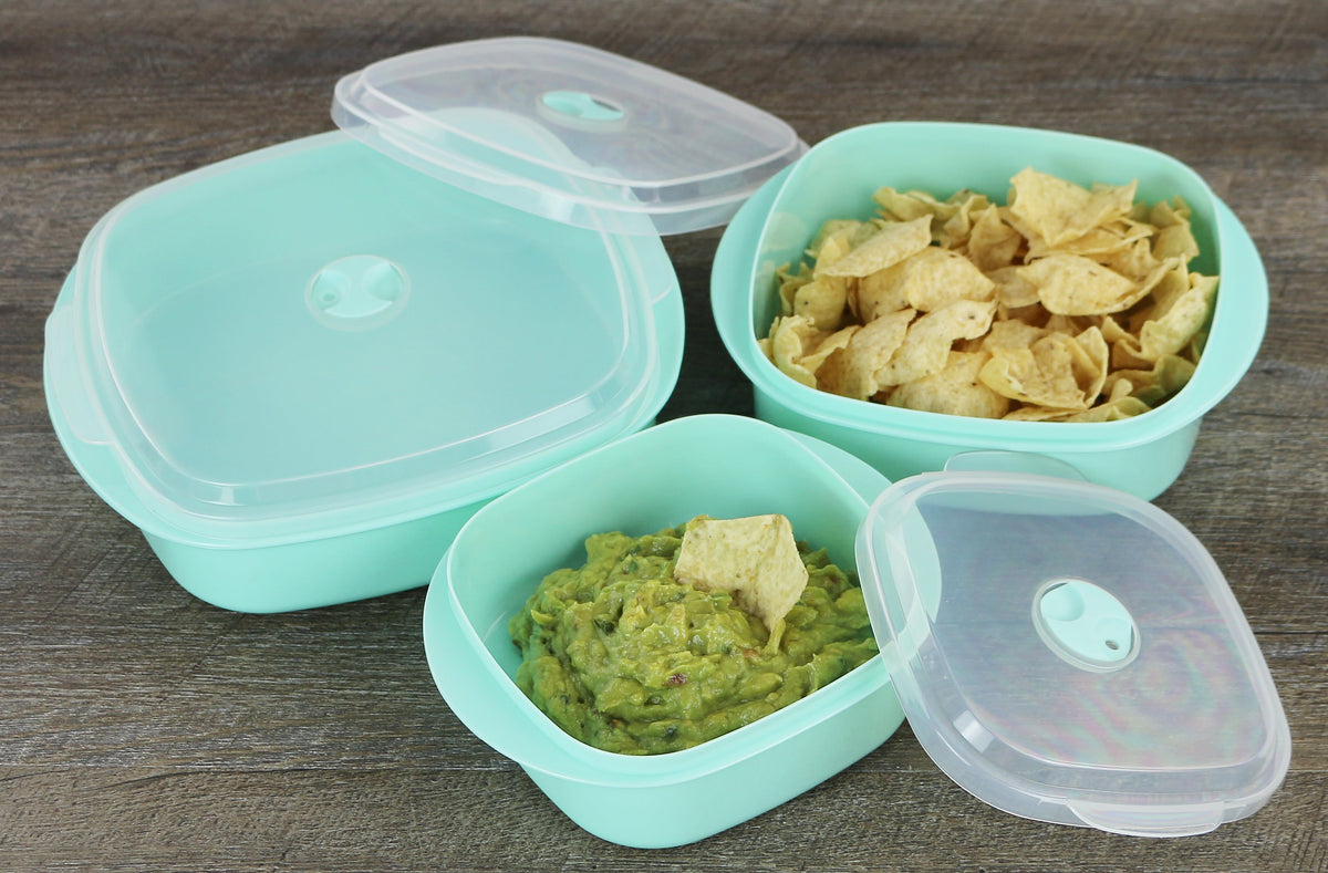6pc Microwave Cookware & Storage Set, Seafoam