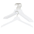 Metropolis Series, Bodyform Shirt with Shoulder Notches Hanger, Profi 45/RE, White, Silver Hook