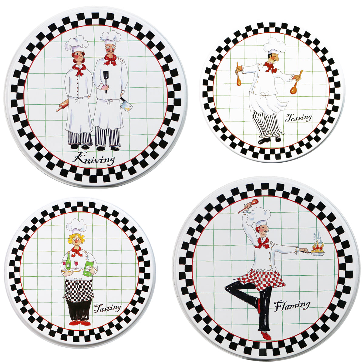 Tin Burner Cover Set, Night Shift