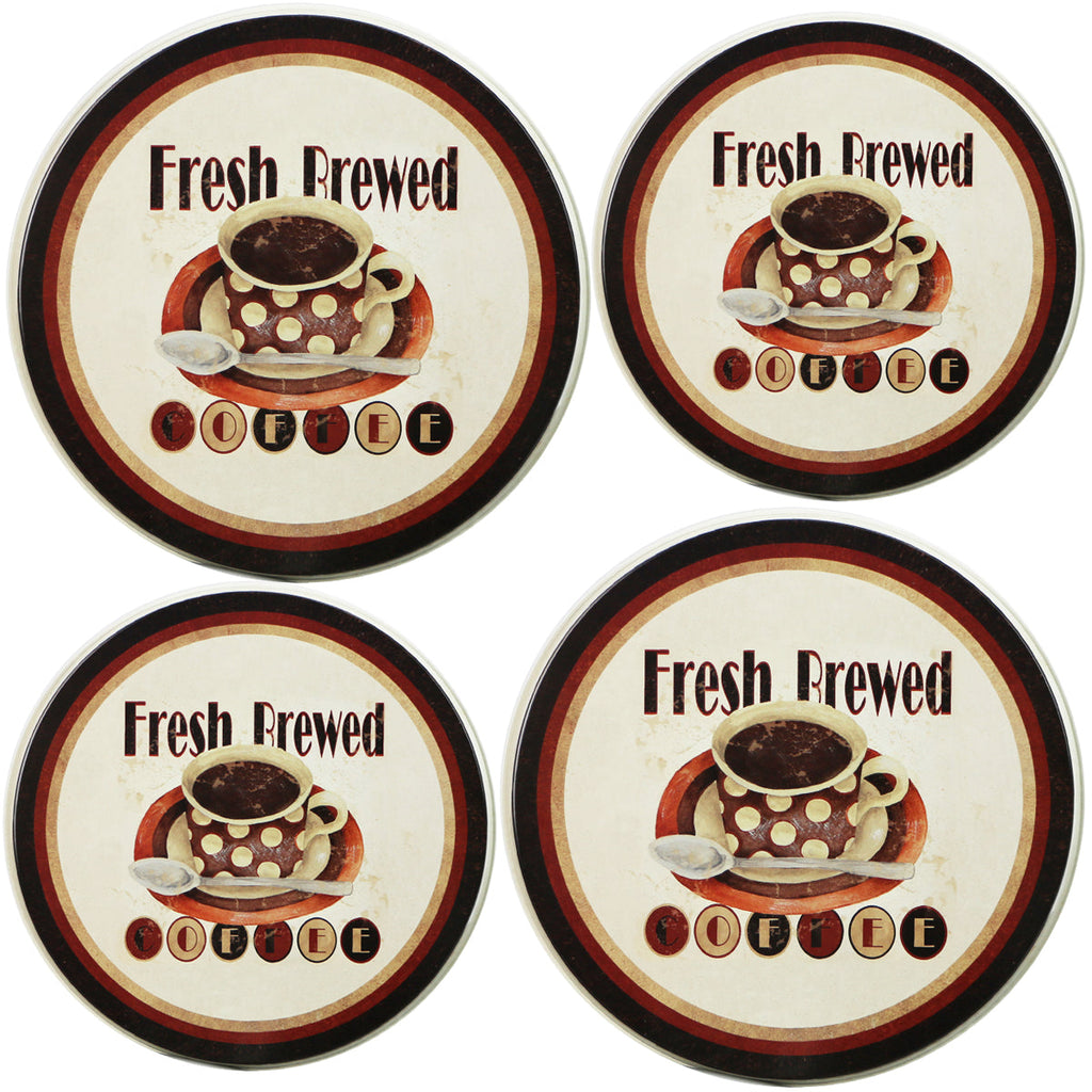 Tin Burner Cover Set, Fresh Brewed