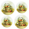 Tin Burner Cover Set, Chickadees