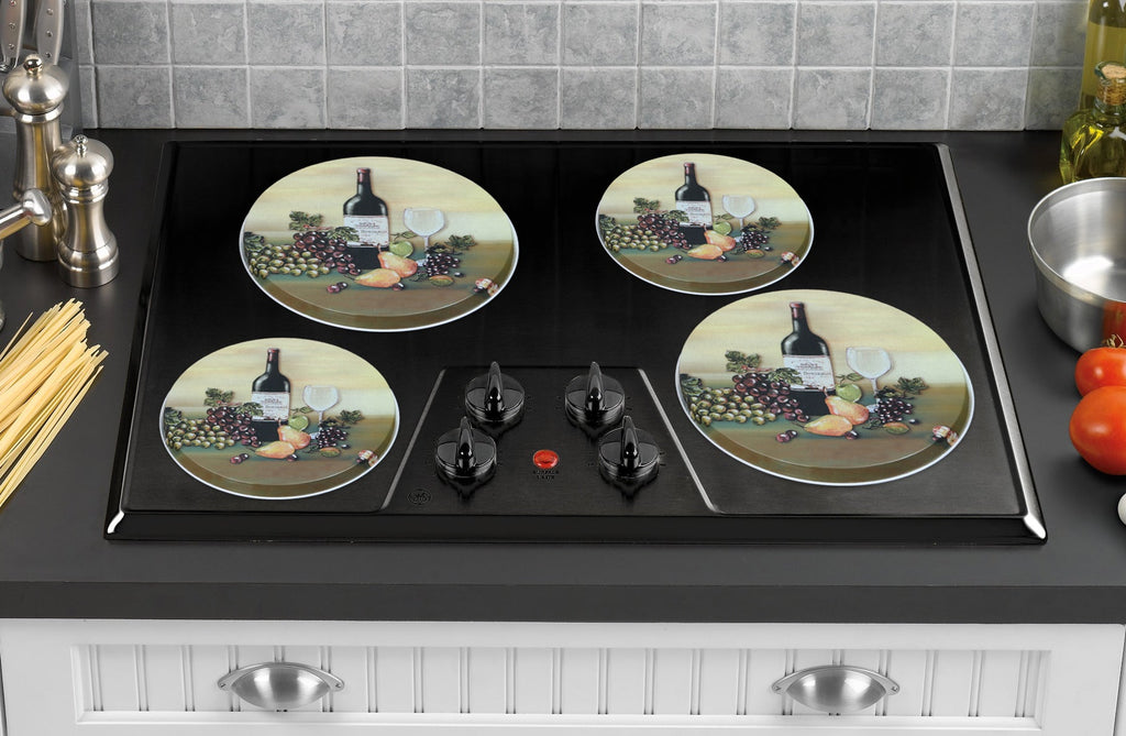 Tin Burner Cover Set, Wine & Vine