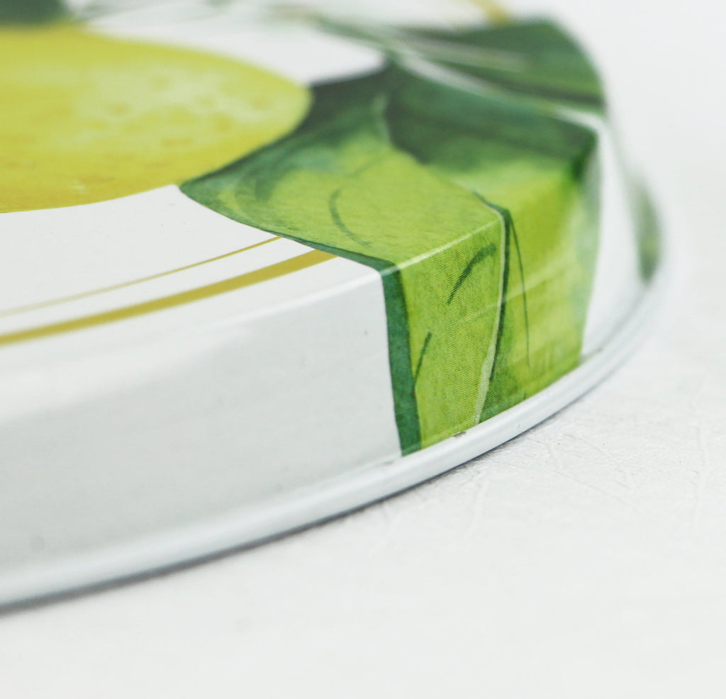 Tin Burner Cover Set, Fresh Lemons
