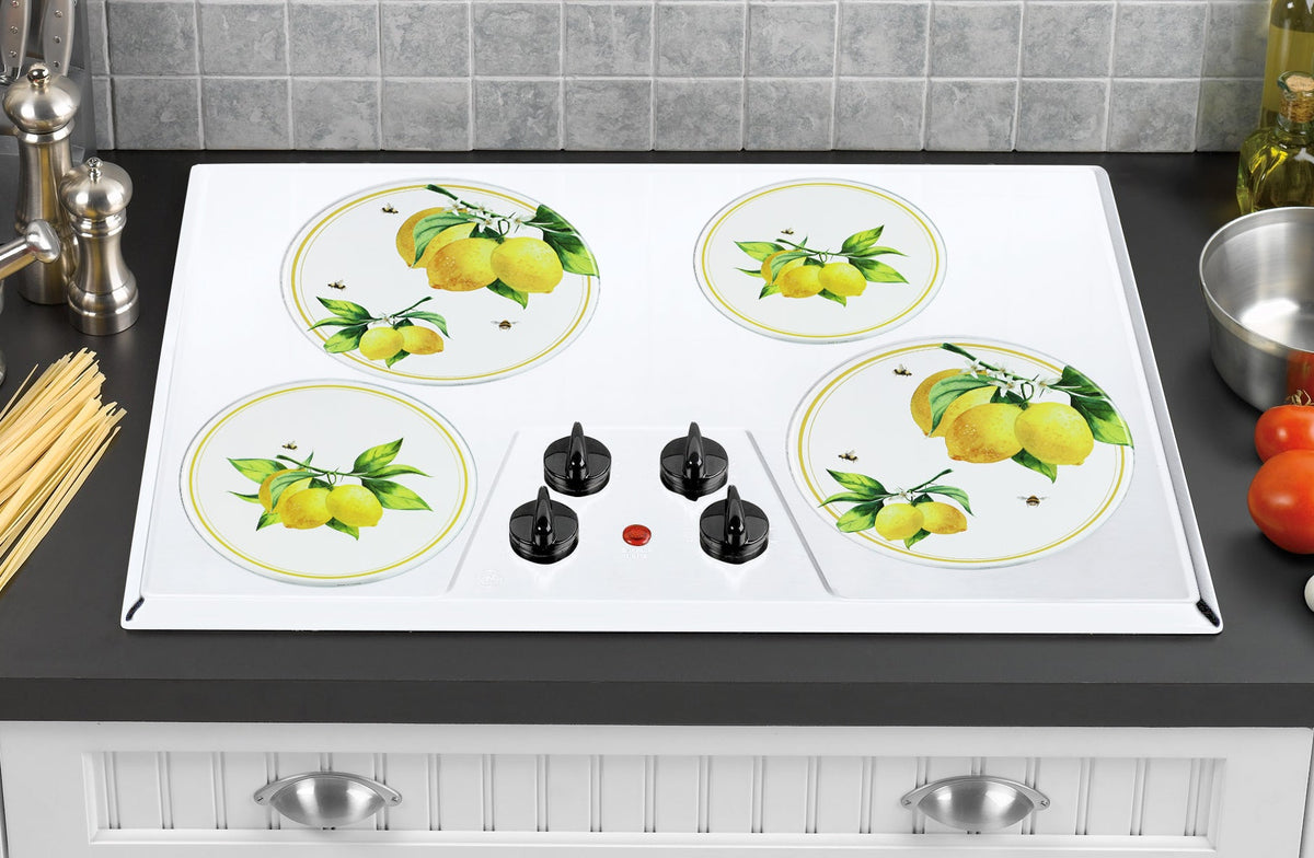 Tin Burner Cover Set, Fresh Lemons