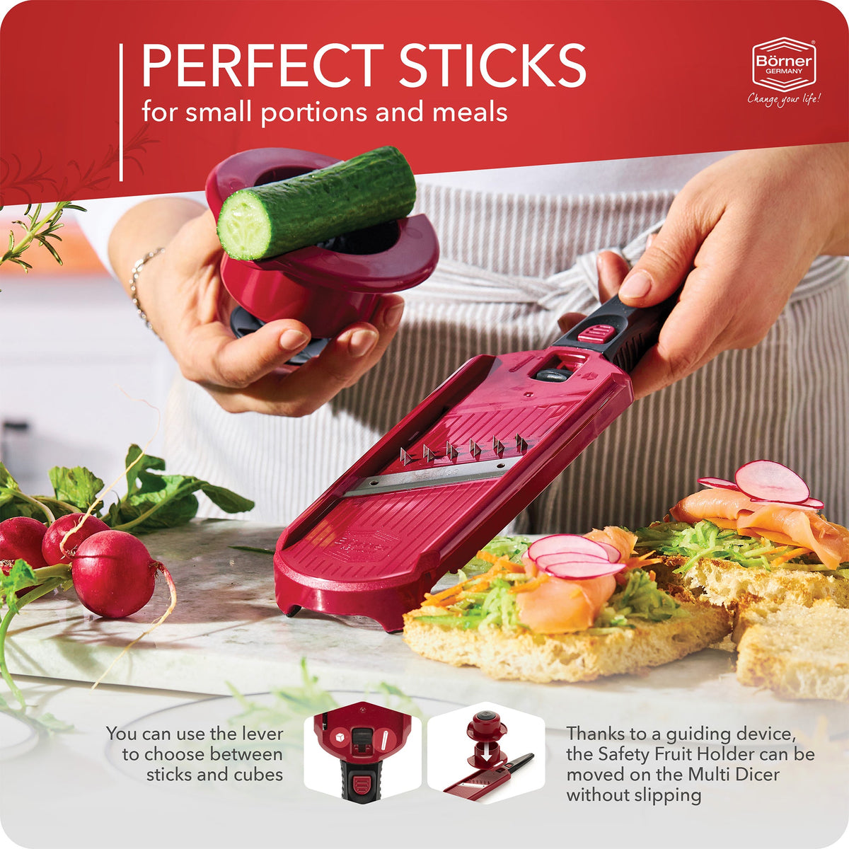 Börner Multi Dicer & Julienne Hand Held Mandoline