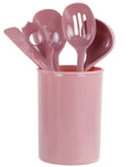 6pc Utensil Set, Pink