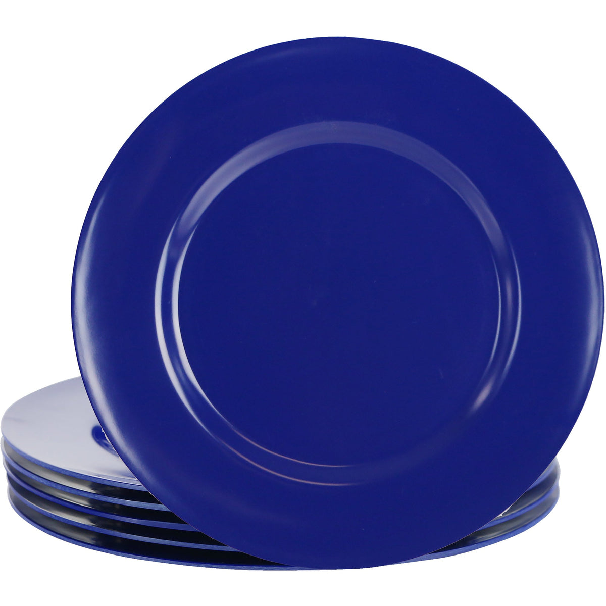 6pc Melamine Salad Plate Set, Indigo