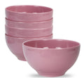 6pc Melamine Bowl Set, Pink