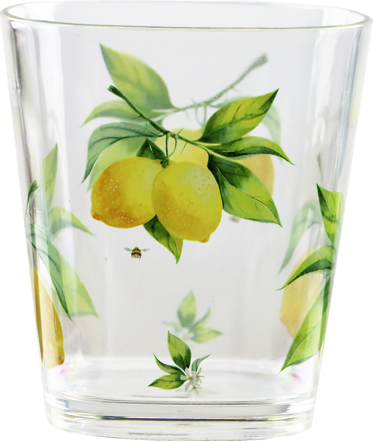 Fresh Lemons, Acrylic Drinkware, 14 oz, Rock Glass, Set of 6
