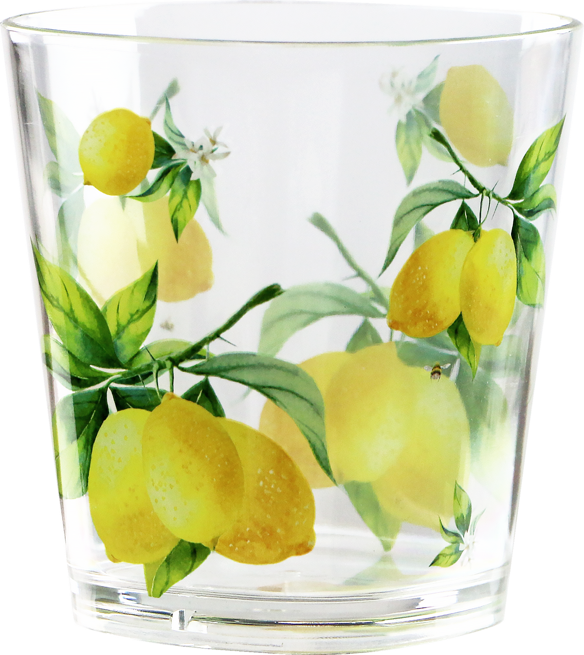 Fresh Lemons, Acrylic Drinkware, 14 oz, Rock Glass, Set of 6