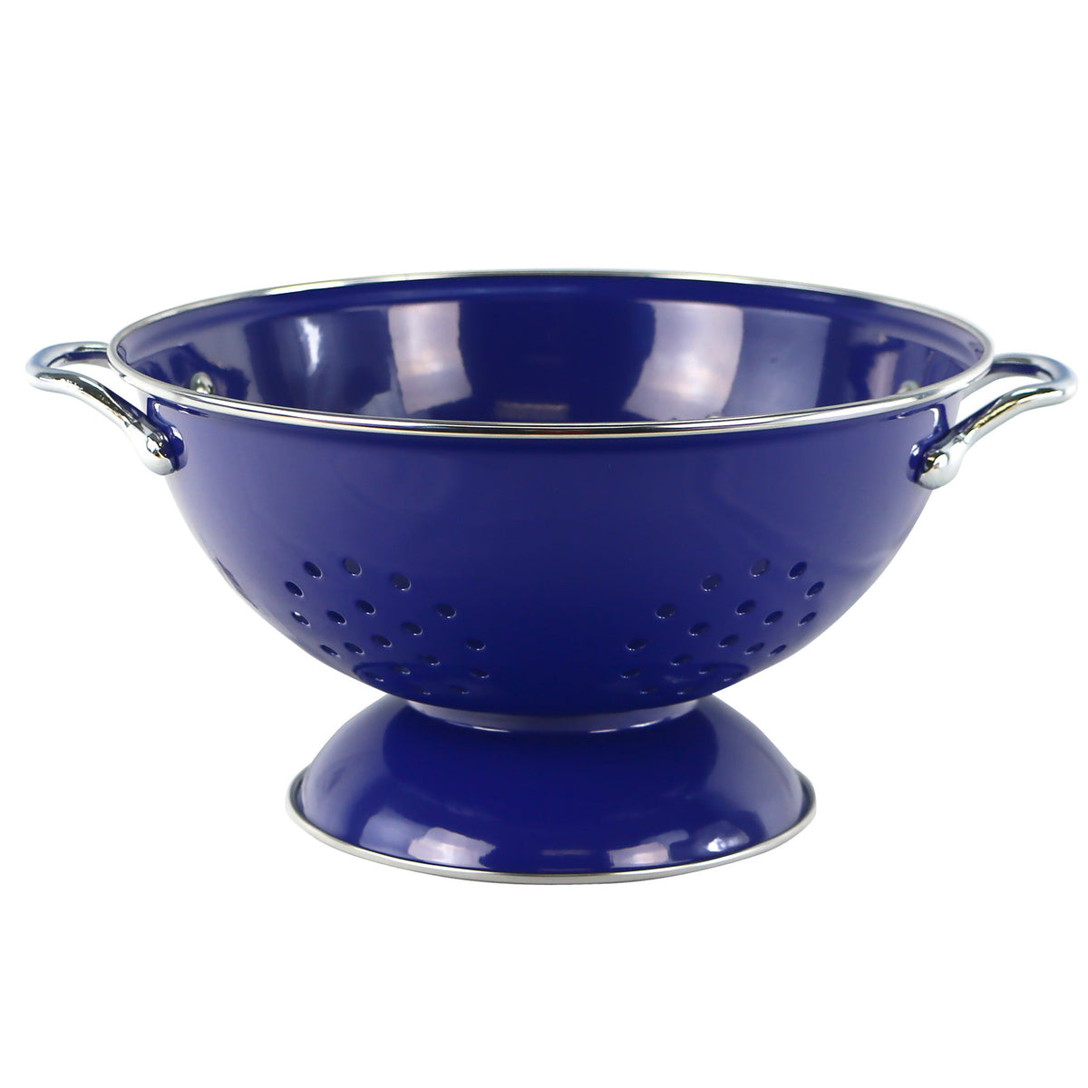 Powder Coated Colanders, Various Sizes, Indigo