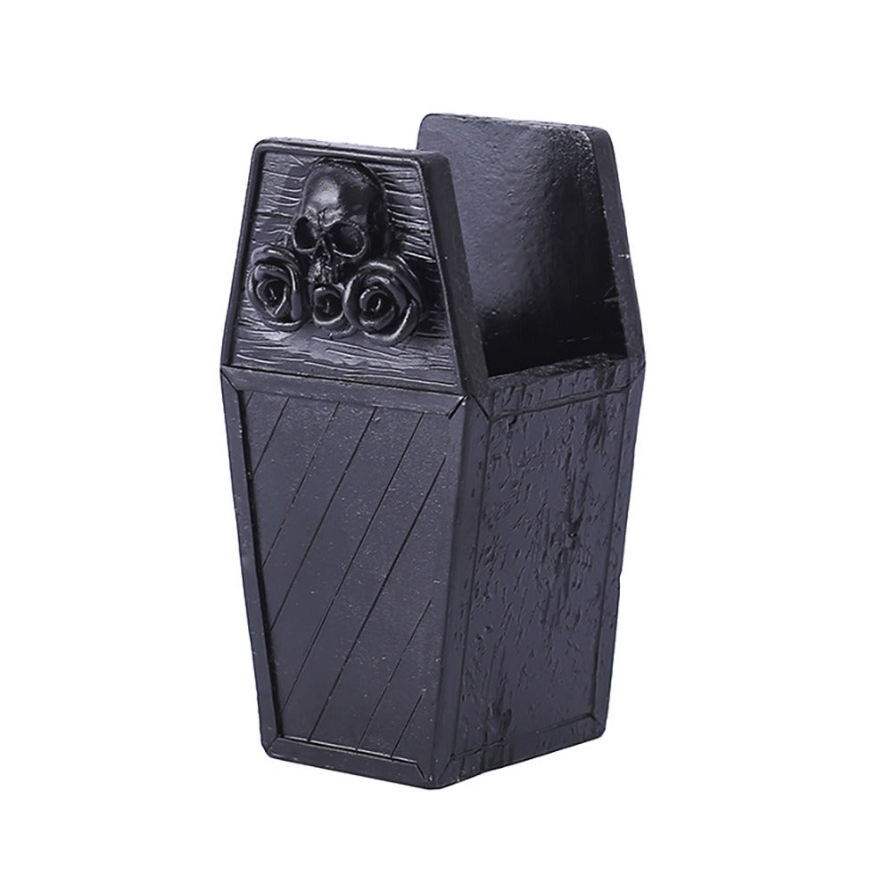 Flower Skeleton Makeup Brush Storage Box Desktop Pen Holder