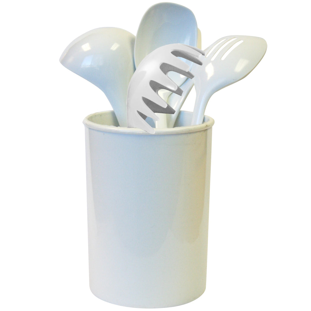 6pc Utensil Set, White