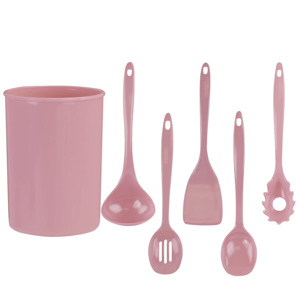 6pc Utensil Set, Pink