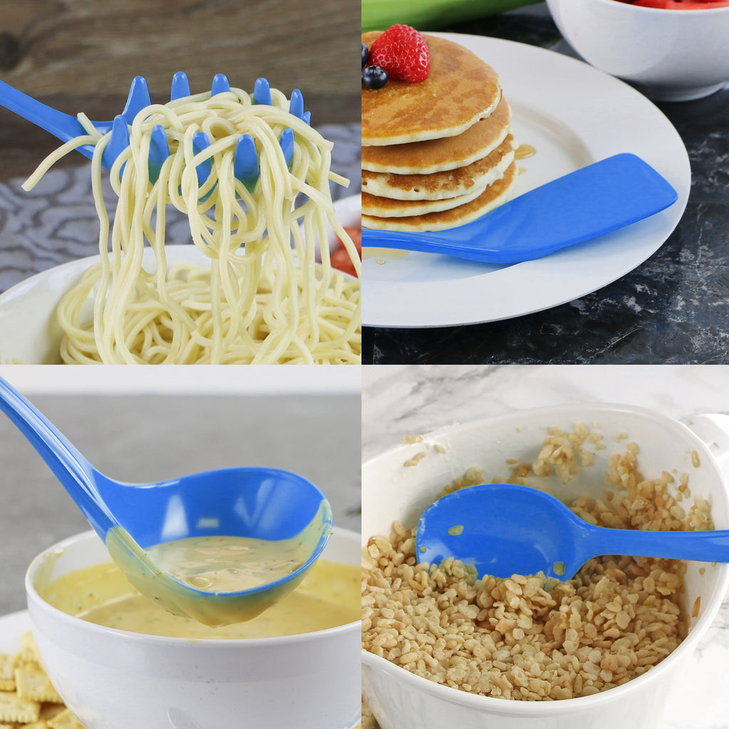 6pc Utensil Set, Azure