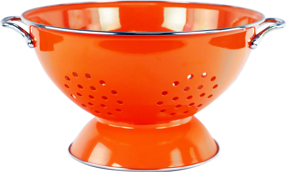 Powder Coated Colanders, Various Sizes, Orange