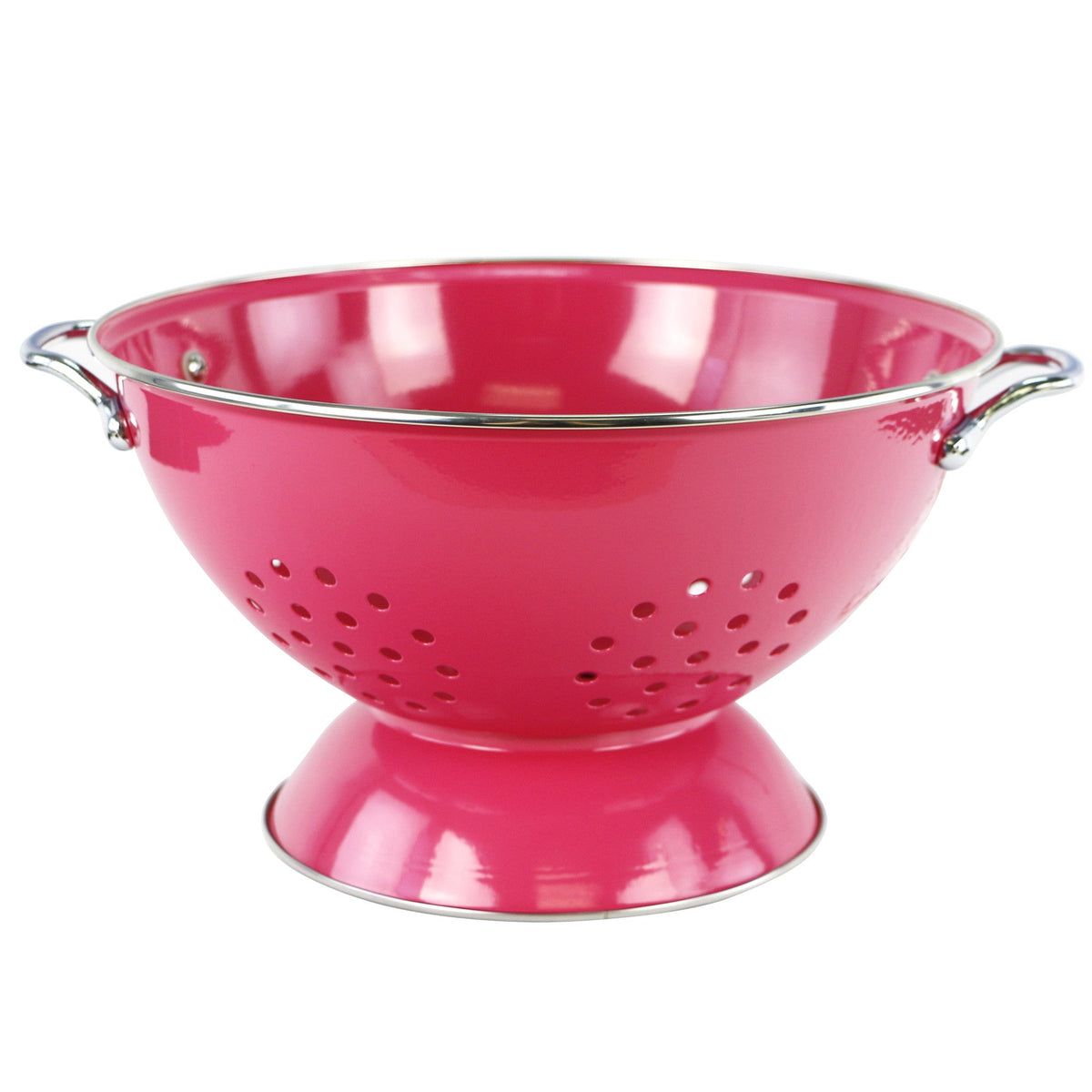 Powder Coated Colanders, Various Sizes, Magenta